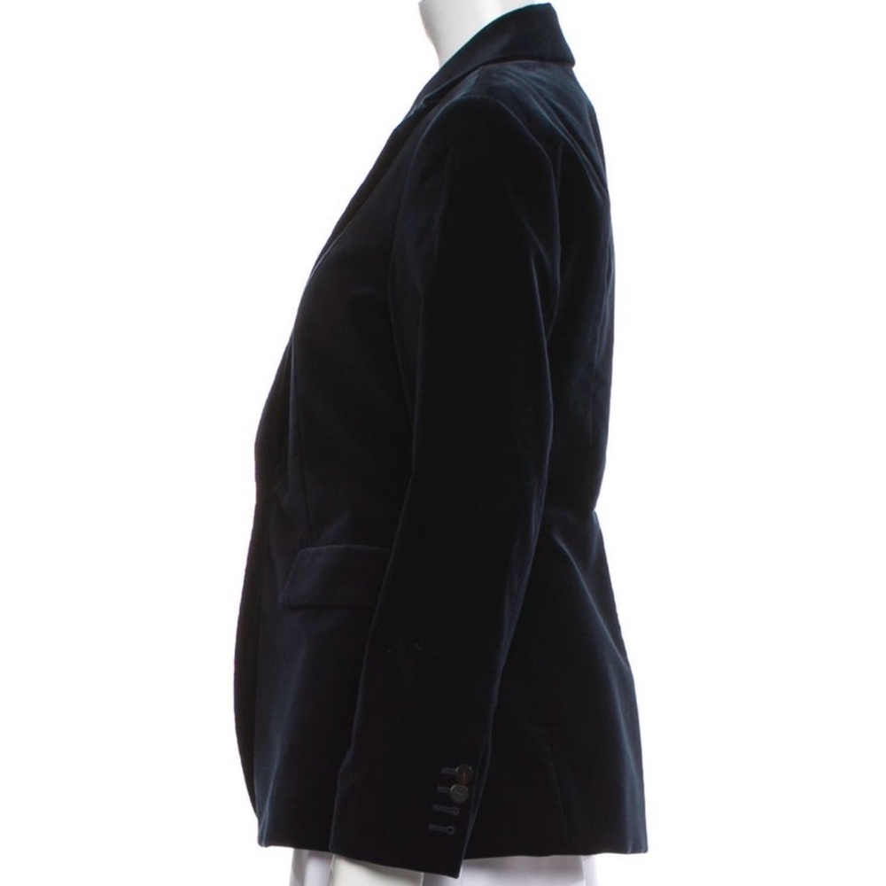 Theory Black Velvet Power Jacket | One-Button Blazer | Size 4 - Picture 4 of 9